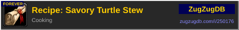 Recipe: Savory Turtle Stew: forum signature banner