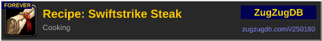 Recipe: Swiftstrike Steak: forum signature banner