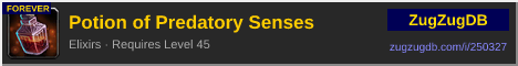Potion of Predatory Senses: forum signature banner