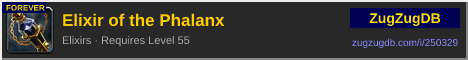 Elixir of the Phalanx: forum signature banner