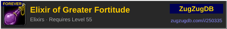 Elixir of Greater Fortitude: forum signature banner