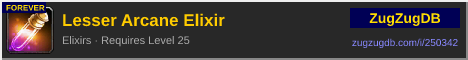 Lesser Arcane Elixir: forum signature banner