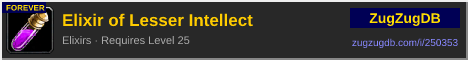 Elixir of Lesser Intellect: forum signature banner