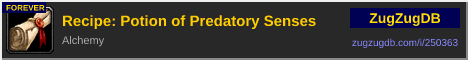 Recipe: Potion of Predatory Senses: forum signature banner