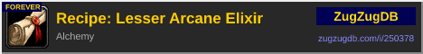 Recipe: Lesser Arcane Elixir: forum signature banner