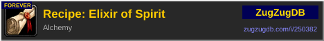 Recipe: Elixir of Spirit: forum signature banner