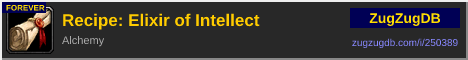 Recipe: Elixir of Intellect: forum signature banner