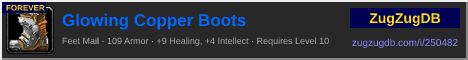 Glowing Copper Boots: forum signature banner