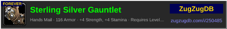 Sterling Silver Gauntlet: forum signature banner