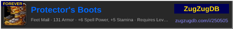 Protector's Boots: forum signature banner