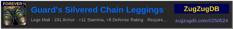 Guard's Silvered Chain Leggings: forum signature banner