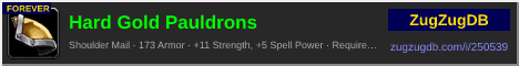 Hard Gold Pauldrons: forum signature banner