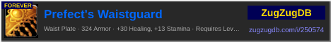 Prefect's Waistguard: forum signature banner