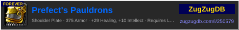 Prefect's Pauldrons: forum signature banner