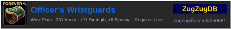 Officer's Wristguards: forum signature banner