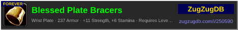 Blessed Plate Bracers: forum signature banner