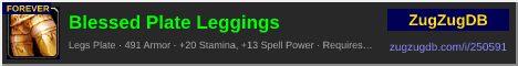 Blessed Plate Leggings: forum signature banner