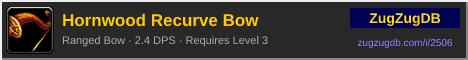 Hornwood Recurve Bow: forum signature banner
