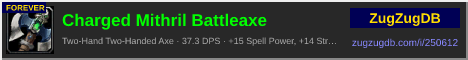 Charged Mithril Battleaxe: forum signature banner