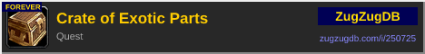 Crate of Exotic Parts: forum signature banner