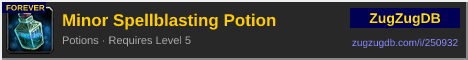 Minor Spellblasting Potion: forum signature banner