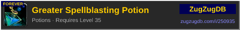 Greater Spellblasting Potion: forum signature banner