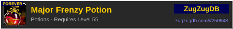 Major Frenzy Potion: forum signature banner