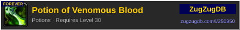 Potion of Venomous Blood: forum signature banner