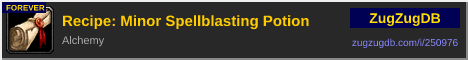 Recipe: Minor Spellblasting Potion: forum signature banner