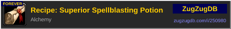 Recipe: Superior Spellblasting Potion: forum signature banner