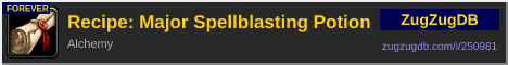 Recipe: Major Spellblasting Potion: forum signature banner