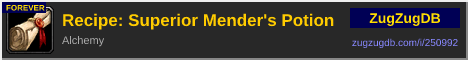 Recipe: Superior Mender's Potion: forum signature banner