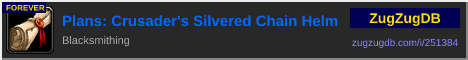 Plans: Crusader's Silvered Chain Helm: forum signature banner