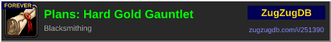 Plans: Hard Gold Gauntlet: forum signature banner