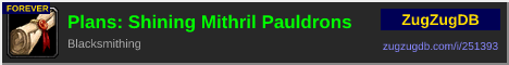 Plans: Shining Mithril Pauldrons: forum signature banner