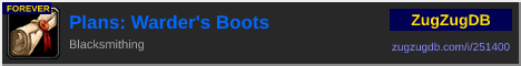 Plans: Warder's Boots: forum signature banner