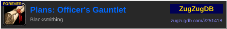 Plans: Officer's Gauntlet: forum signature banner