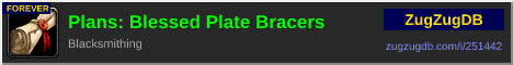 Plans: Blessed Plate Bracers: forum signature banner