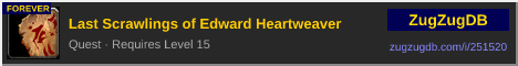 Last Scrawlings of Edward Heartweaver: forum signature banner