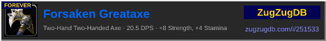 Forsaken Greataxe: forum signature banner