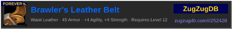 Brawler's Leather Belt: forum signature banner
