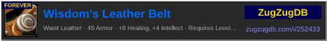 Wisdom's Leather Belt: forum signature banner