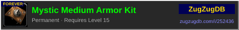 Mystic Medium Armor Kit: forum signature banner