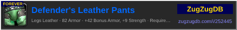 Defender's Leather Pants: forum signature banner