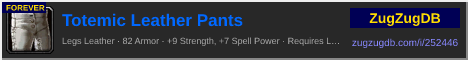 Totemic Leather Pants: forum signature banner