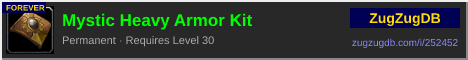 Mystic Heavy Armor Kit: forum signature banner