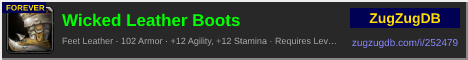 Wicked Leather Boots: forum signature banner