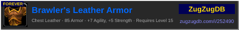 Brawler's Leather Armor: forum signature banner