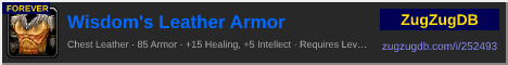 Wisdom's Leather Armor: forum signature banner