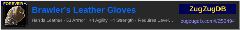 Brawler's Leather Gloves: forum signature banner